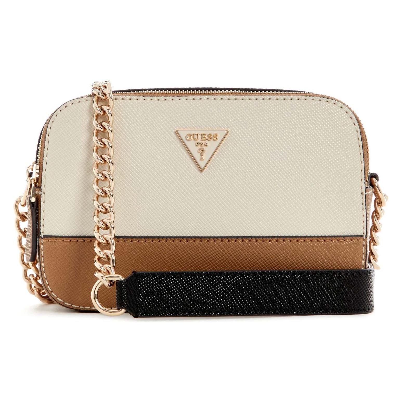 Guess, Damen, Handtasche, Noelle Ii Crossbody Camera Bag, Beige