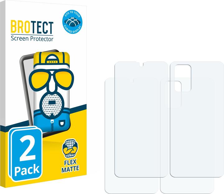 Produktbild BROTECT Full-Cover Displayschutz Matt (2 Stück, Samsung Galaxy S20+)