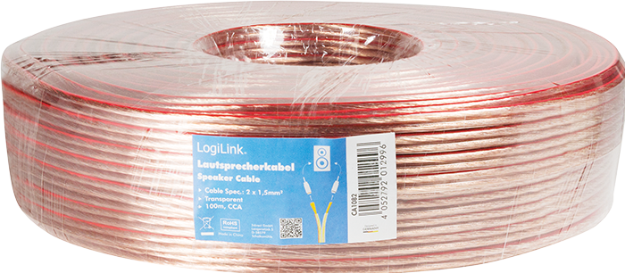 Actual product image LogiLink CA Loudspeaker cable (100 m, 1.50 mm²)