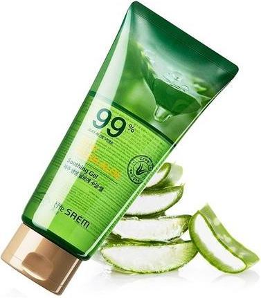Actual product image The Saem Jeju Fresh Aloe Soothing Gel 99% Aloe Vera 300ml Tube (Body gel, 300 ml)