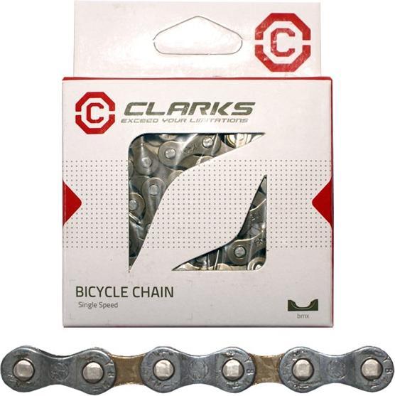 Produktbild Clarks BMX/Freestil/Fixie/Track Einzel-Gang-Kette, 1/2 x 1/8 x 112 Glieder, Federclip: Einzel-Gang (1-fach)