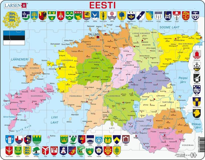 Actual product image Larsen Puzzle - Estonia (political) (70 pieces)