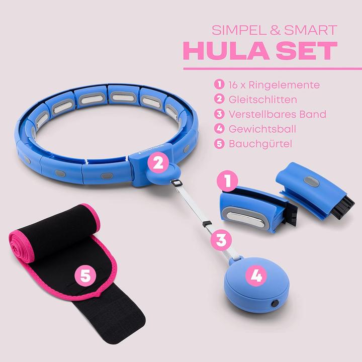 Actual product image Wellrelaxx Smart Hula Hoop mit Gewichtskugel (113 cm)