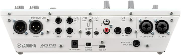 Produktbild Yamaha AG08 White streaming station (Studio- und Livemixer)