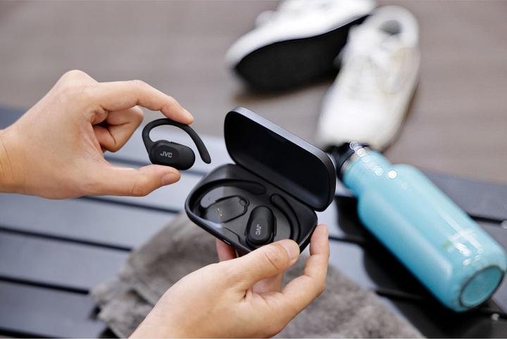 Actual product image JVC HA-NP40T-BU black (No noise cancellation, 26 h, Wireless)