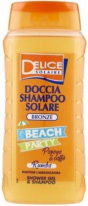 Actual product image Delice Solaire Bronze Beach Party Rumba Solar Shampoo 300ml Papaya and Coffee (300 ml, Liquid shampoo)