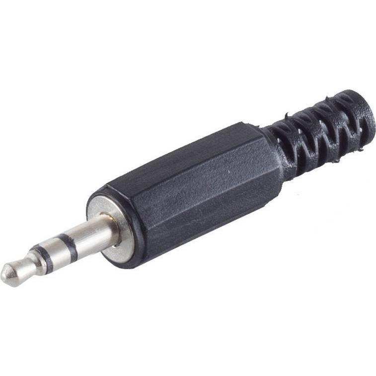 Shiverpeaks BASIC-S 3,5 mm Klinkenstecker, stereo 3-polig, Kunststoffgehäuse, im Polybeutel mit Eurolochung, Audio Kabel