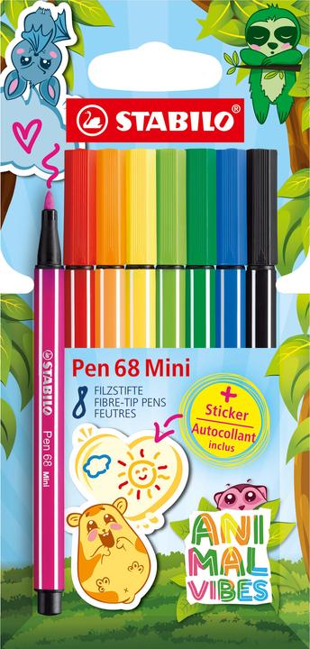 Immagine prodotto STABILO Pen 68 Mini Animal Vibes,8er (8x)