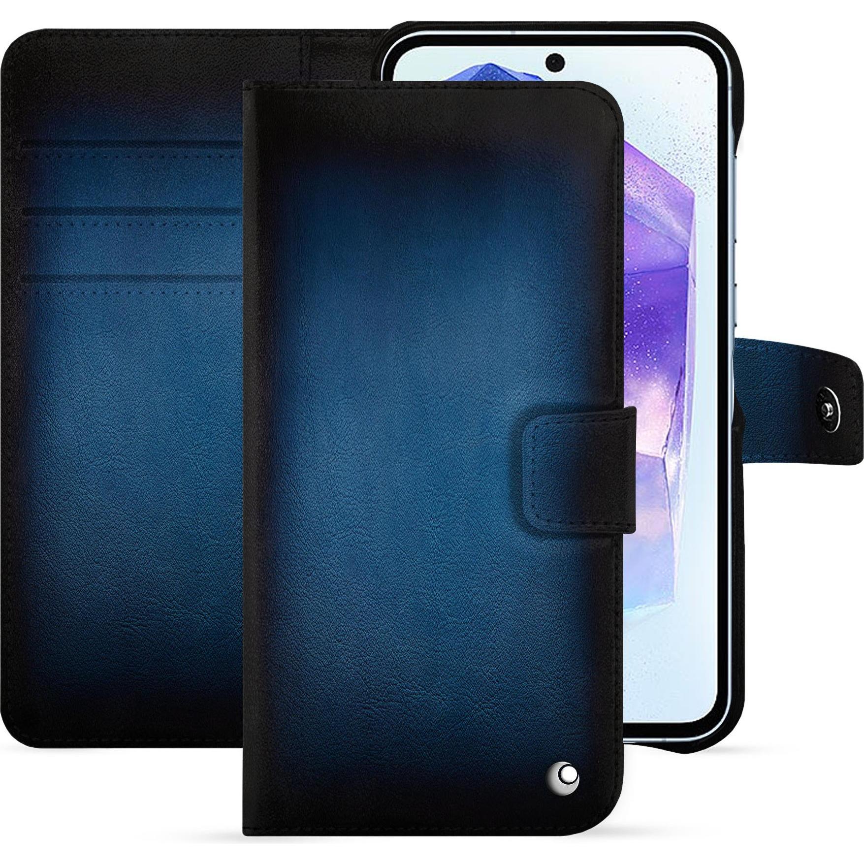 Noreve Lederschutzhülle Samsung Galaxy A55 (Samsung Galaxy A55), Smartphone Hülle, Blau