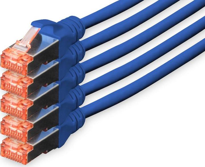 Immagine prodotto Digitus Cavo adattatore CAT5e S-FTP, 10m, blu (S/FTP, CAT6, 10 m)