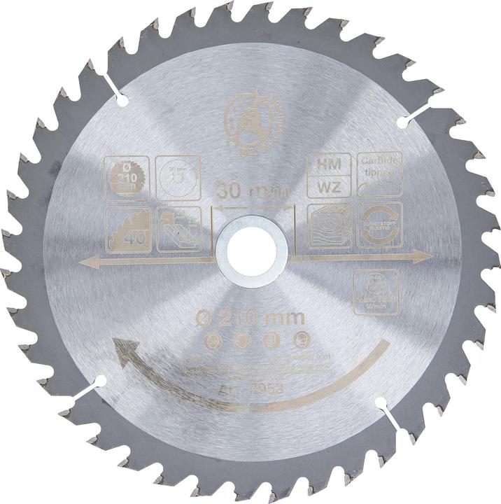 Produktbild BGS Hartmetall-Kreissägeblatt Ø 210 x 30 x 2,6 mm 40 Zähne