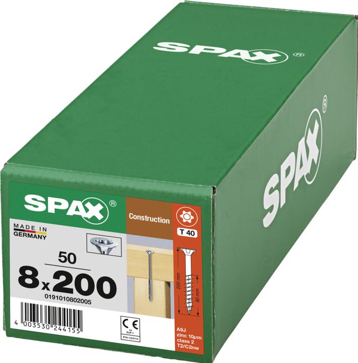 Produktbild Spax Senkmultikopf Bremsrippen T-Star Plus T40 Teilgewinde Wirox (50 Schrauben pro Stück)