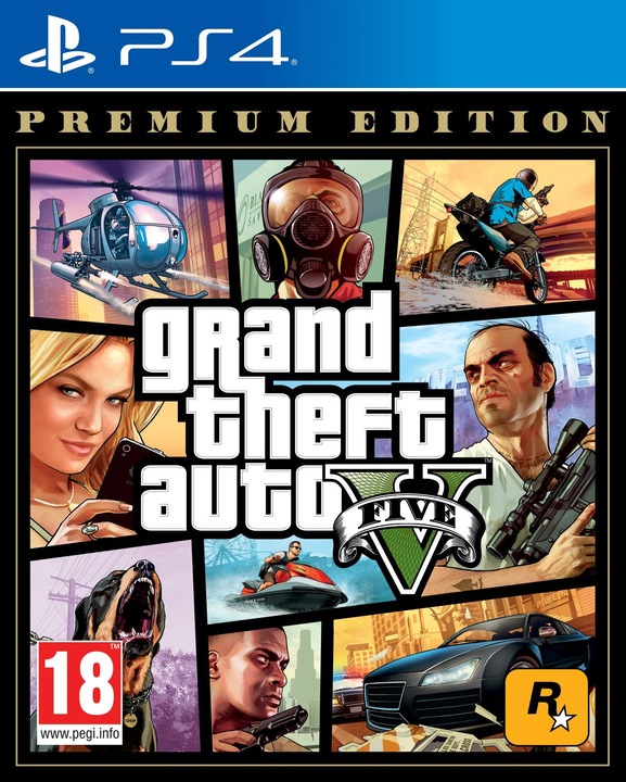 Immagine prodotto Rockstar Grand Theft Auto V - Premium Edition (PS4, EN)