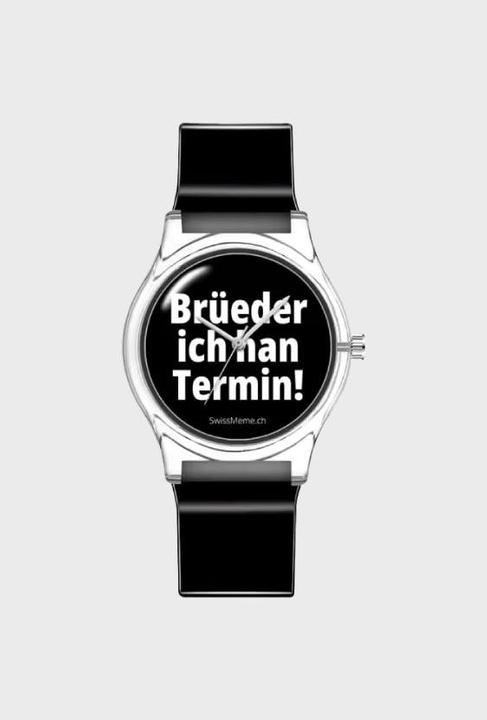 Actual product image SwissMeme Broeder I have an appointment! clock