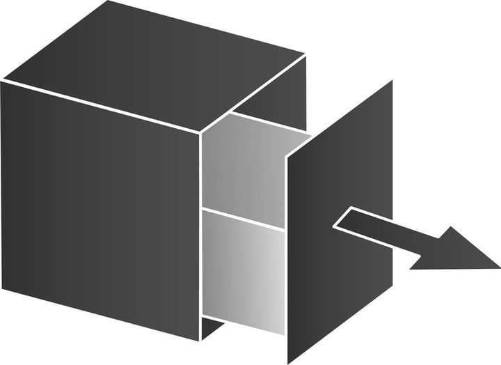 Produktbild Vauth-Sagel VS ENVI Space Abfalltrennsystem KB 600 mm 1 x 29/1 x 16 Liter lavagrau (16 l)