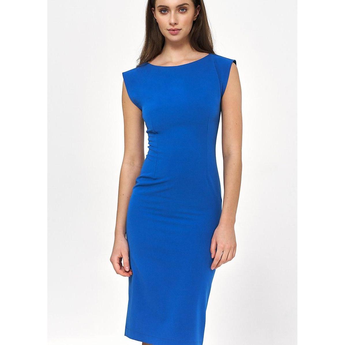 Nife, Damen, Kleider, Alltagskleid, Blau, (40)