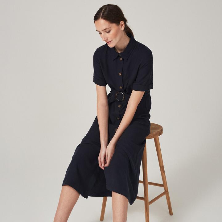 Immagine prodotto La Redoute Collections Abito blusa firmato OPHELIE in lyocell e lino (32)