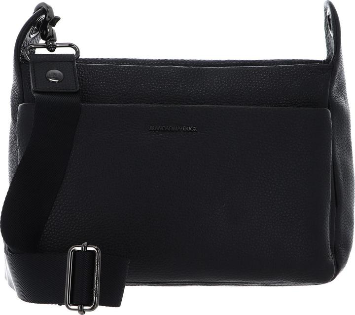 Mandarina Duck Sac bandoulière carré en cuir avec poche intérieure zippée et sangle ajustable