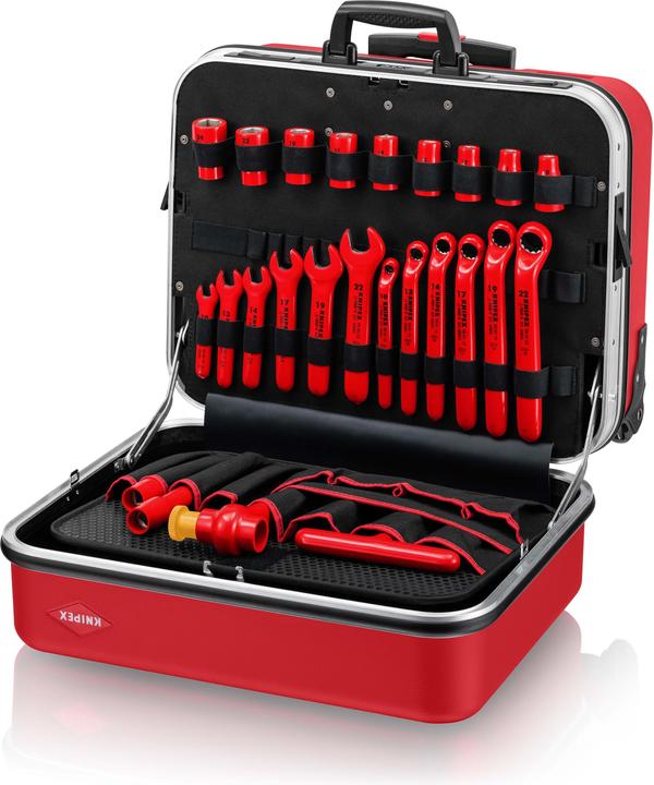 Produktbild Knipex Werkzeugkoffer "BIG Twin Move RED" Elektro Kompetenz 98 99 15 (47 Teile)