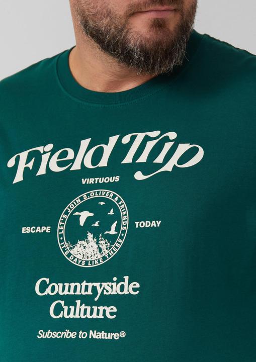 Produktbild S.Oliver T-Shirt Baumwoll-T-Shirt mit Frontprint (XXL)