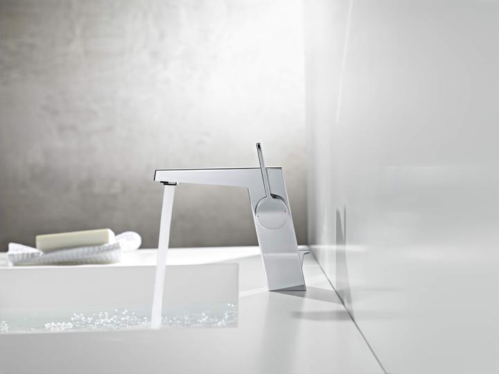 Actual product image Hansa Hansaloft basin mixer, side operated, with drain set, projection: 146 mm, 57552203