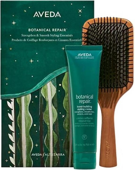 NoName AVEDA SET Botanical Repair Bond Building krem do stylizacji włosów 150ml + szczotka do włosów (Hair care set)