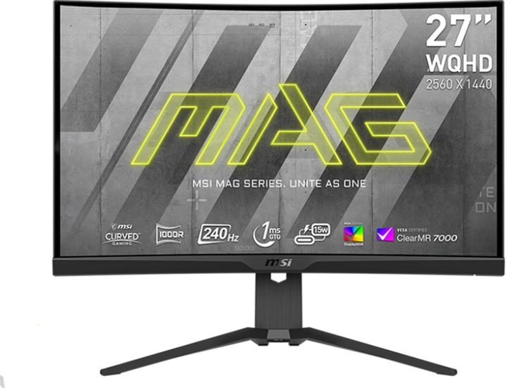 Actual product image MSI MAG 275CQRXFDE (2560 x 1440 pixels, 27")