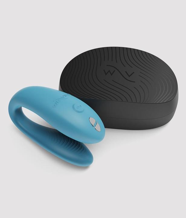 Actual product image We-Vibe Sync Go Remote Control Rechargeable Clitoral and G-Spot Vibrator (Blue)