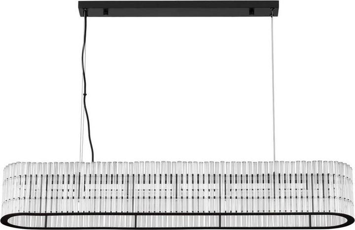 Actual product image Nova Luce BAROK pendant light G9 7-way black 110x18x210cm dimmable 9006057
