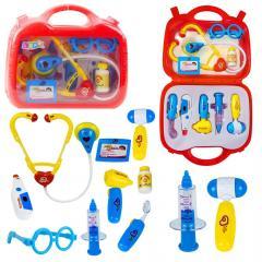 Produktbild Lean Toys Kleiner Arztkoffer im Koffer, medizinisches Zubehör, Lampen, 9-teilig.