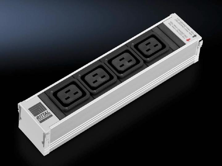 Actual product image Rittal PSM cold socket C19 with LED display without fuse not switchable