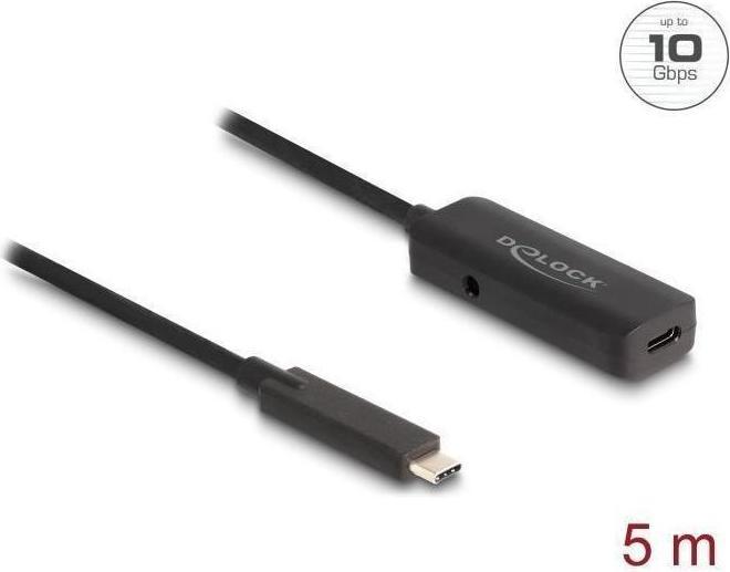 Actual product image Delock Active USB 10 Gbps extension cable USB Type-C 5 m (5 m, USB 3.2 Gen 2, 10 W)