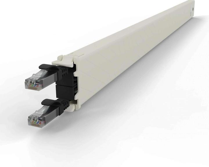 Produktbild PATCHBOX one / Cassette / 30RU / Cat 6A, UTP, 1.8 m, Schwarz (U/UTP, CAT6a, 1.80 m)