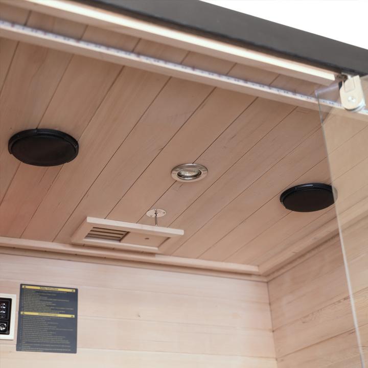 Produktbild Home Deluxe Infrarotkabine YANING M - 195x120cm für 2 Personen - Infarotkabine mit 2050 Watt