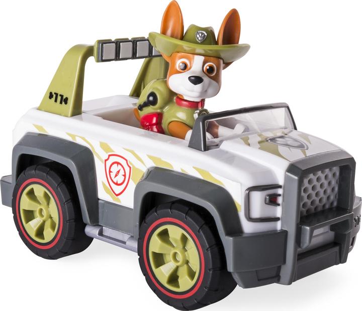 Actual product image Spin Master Paw Patrol, Jungle Rescue, Tracker’s Jungle Cruiser, Vehicle and Figure