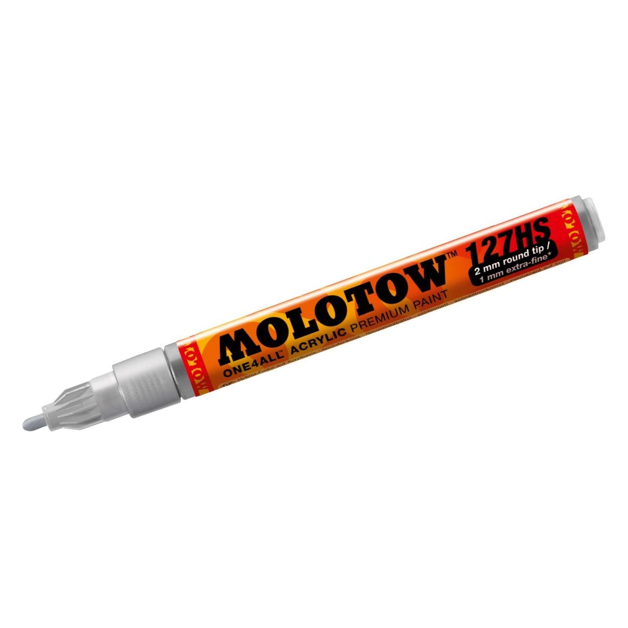 Molotow, Marker, Viltstift One4all 127HS Metallic Zilver 227 (1 x)