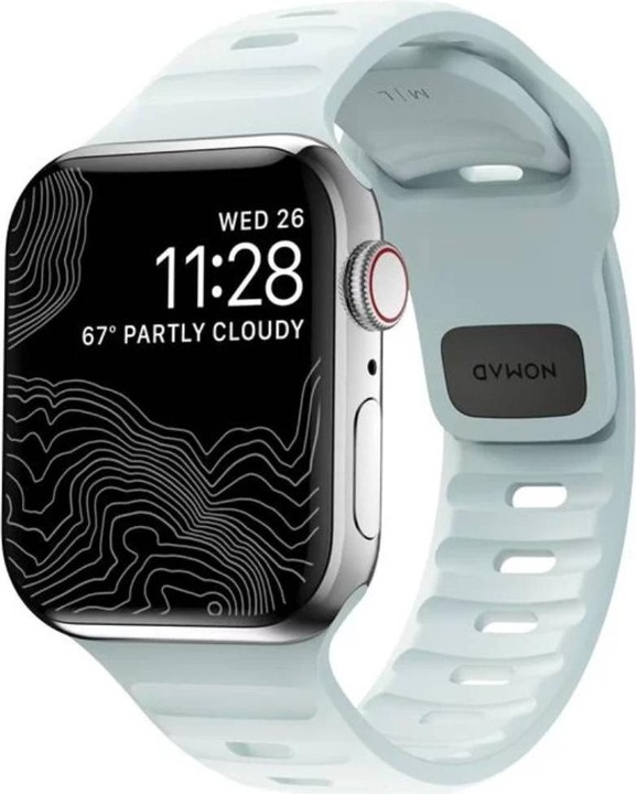 Image du produit Nomad Bande Sport 38/40/41mm Icy Blue Glow (Caoutchouc fluoré (FKM))