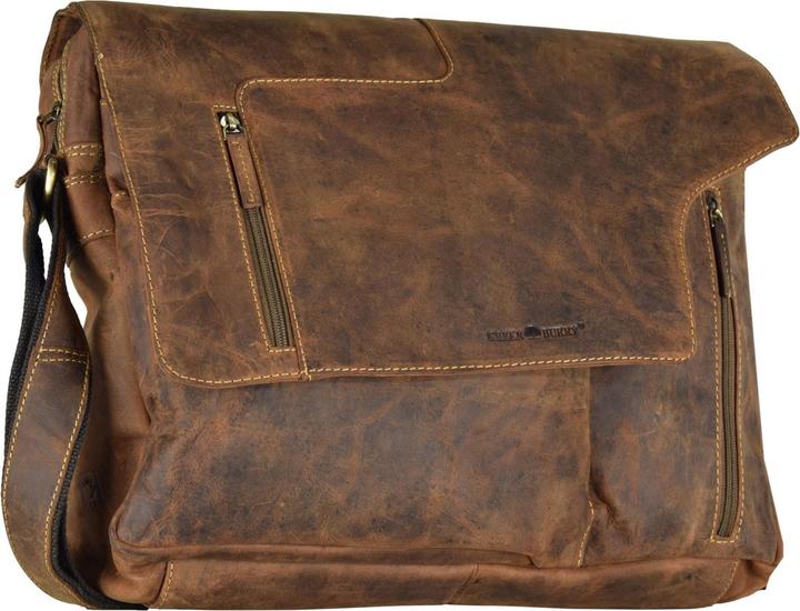 Produktbild Greenburry Vintage Revolver Bag Umhängetasche Leder 40 cm