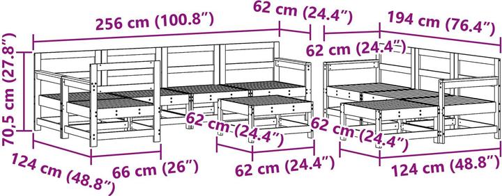 Produktbild vidaXL Garten-Lounge-Set