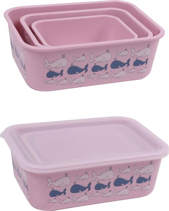 Produktbild Stoneline Awave Set of storage box, 400/730/1300 ml, Rose, 3 pcs (0.40 l)