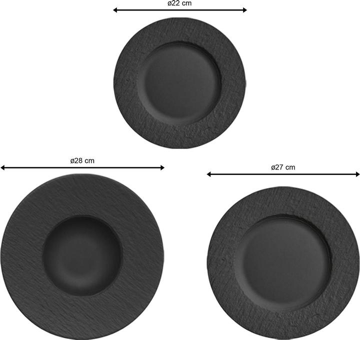 Produktbild Villeroy & Boch Manufacture Rock (6 Stück)