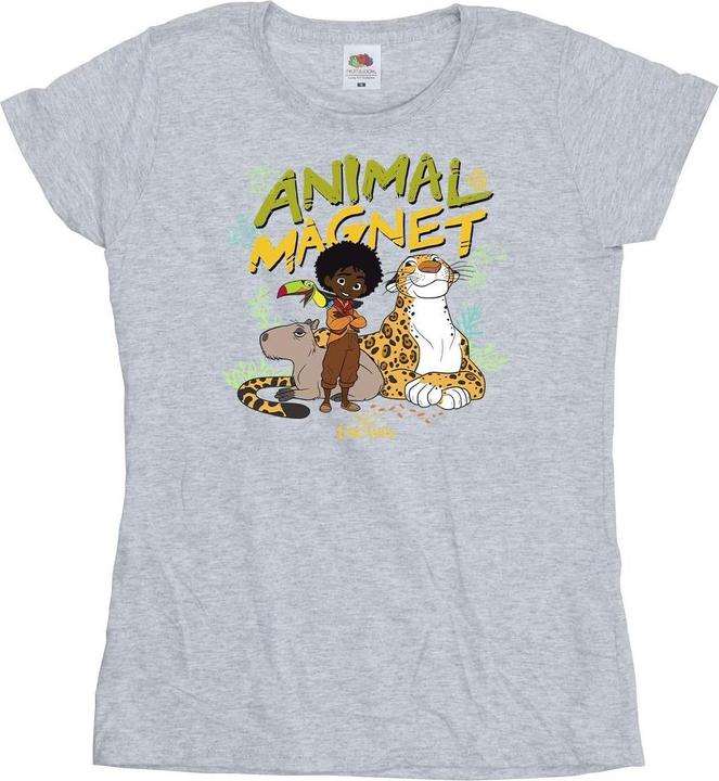 Actual product image Disney Womens/Ladies Encanto Animal Magnet Cotton T-Shirt (M)