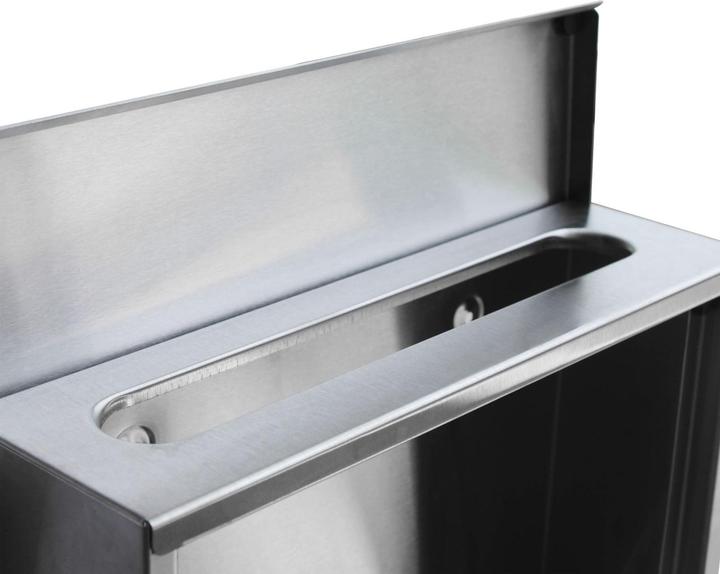 Produktbild Wiltec Briefkasten Edelstahl 305x95x335mm Schloss Zeitungsfach Wandbriefkasten