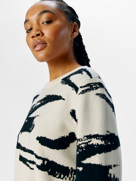 Produktbild Object Gemusterter Pullover (S)