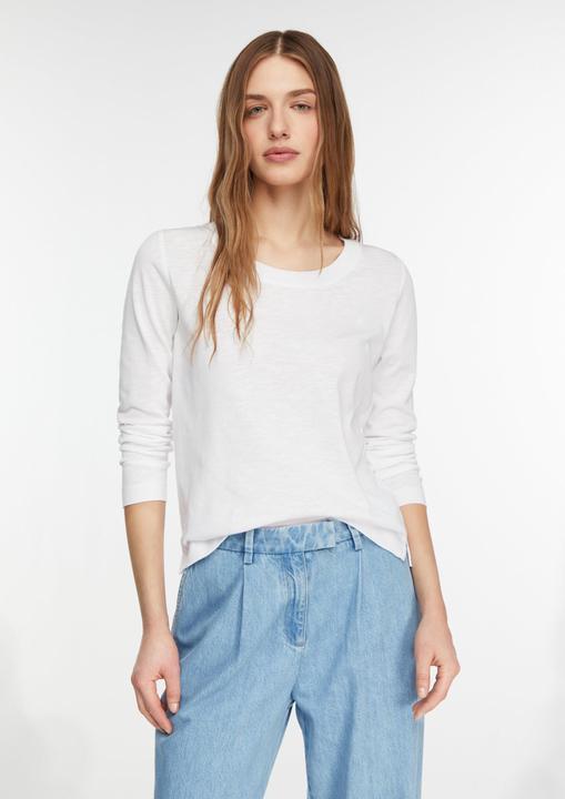 Produktbild Comma Basic Longsleeve aus leicht strukturiertem Baumwoll-Modal-Mix (36)