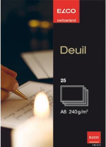 Actual product image Elco Funeral card (A6, 240 g/m²)