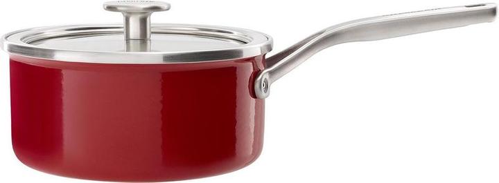 KitchenAid Cvd Saucepan 18cm eRed Ex / Cream int (Saucepan, Steel)