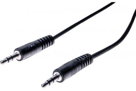 Produktbild Exertis Connect Audiokabel 3,5 mm Klinkenstecker an 3,5 mm Klinkenstecker, schwarz, ca. 2,0 m 3,5 mm Stereo Klinkens (2 m, AUX Kabel)