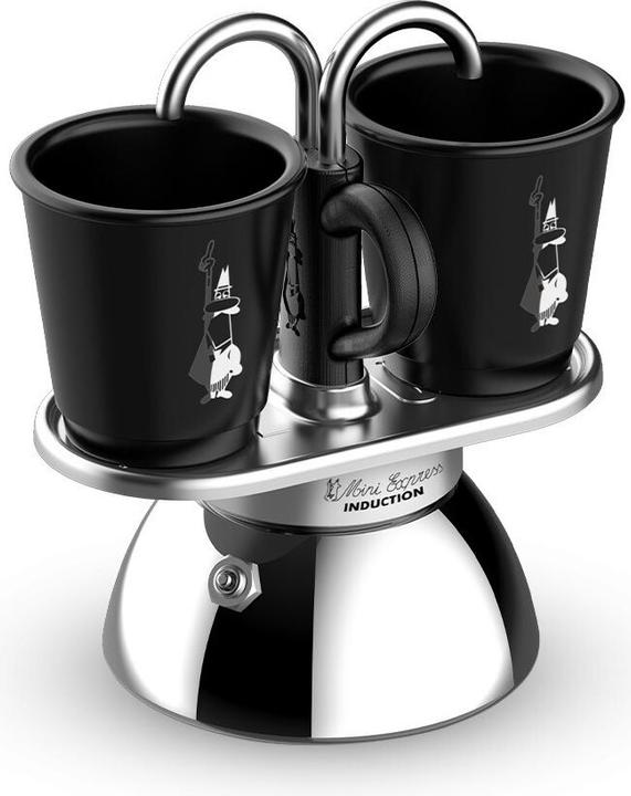 Actual product image Bialetti Mini Express Induction + 2 Mugs (2 Cups)