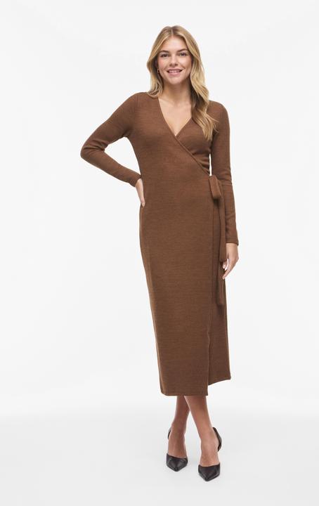 Produktbild Vila VIRAFFI Midi Kleid mit V-Ausschnitt (L)